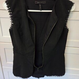 BCBG MAX AZRIA Zippered Black Sleeveless Top from set of Lost Girl TV show